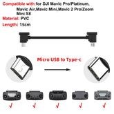 Data Cable OTG Remote Controller to Phone Tablet Connector USB TypeC IOS Extend for DJI MINI 4K/2/3 Pro/SE/Pro/Air/Mavic 2/3